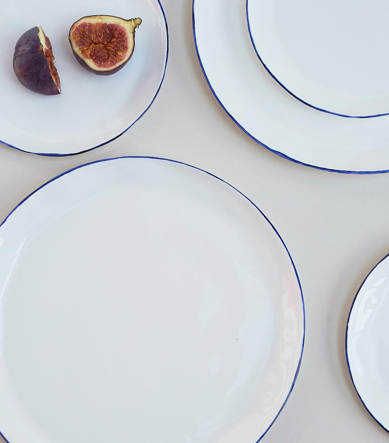 Feldspar Cobalt dinner plates set of 4 28.5cm - British product