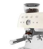 Smeg espresso coffee machine with grinder, retro design - British product