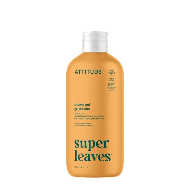 Attitude Orange Blossom Eucalyptus shower gel, UK version