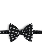 Dunhill mulberry silk polka dot bow tie (British brand)