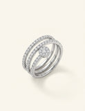 Cartier Juste un Clou diamond-paved double ring, UK version