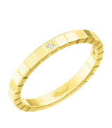 Harrods Chopard Yellow Gold and Diamond Ice Cube Ring- Buy online at McGrocer