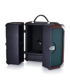 Baccarat Octogone Trunk luxury liquor cabinet in French oak and leather - British product