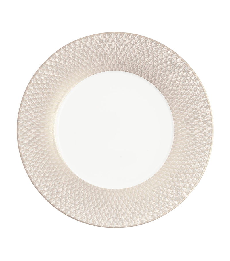 Christofle Malmaison Platinum Impériale porcelain underplate 31cm - British product