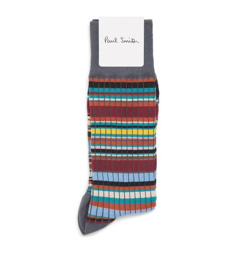 Paul Smith ribbed Signature Stripe socks (British brand)