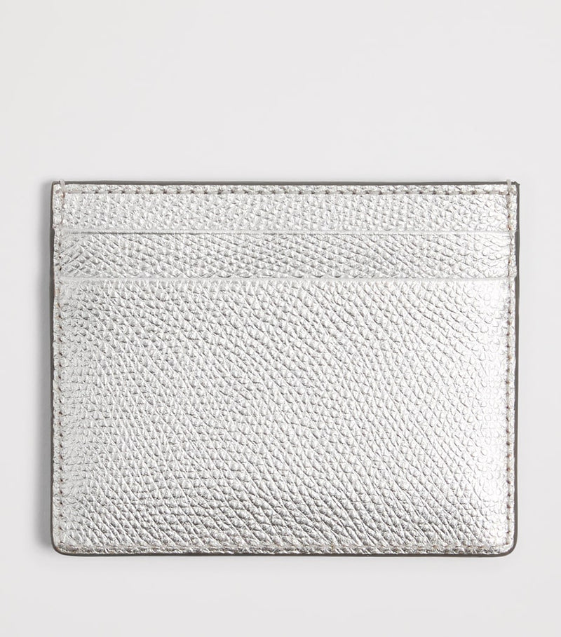 Valentino Garavani grained leather VLogo Signature card holder, imported from the UK