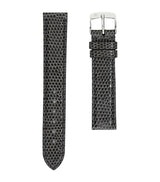 Harrods Jean Rousseau Classic Leather Lizard-Pattern Watch Strap 14mm- Buy online at McGrocer