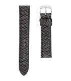Jean Rousseau lizard-pattern leather watch strap 14mm - British product
