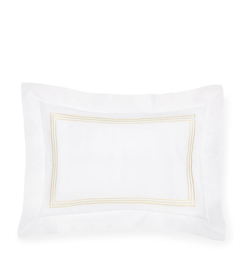 Pratesi Tre Righe pillowcase 50cm x 75cm, imported from the UK