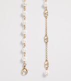 Valentino Garavani VLogo faux pearl necklace 42cm (British brand)