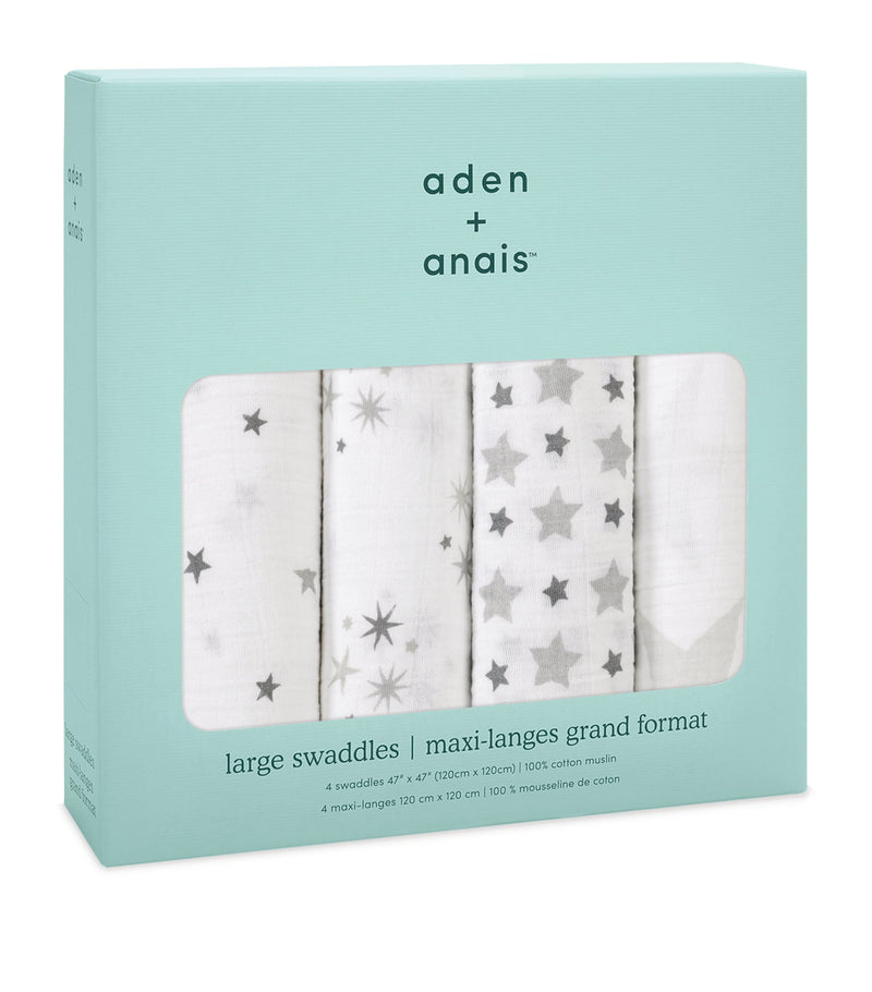 Aden & Anais baby swaddle Twinkle Swaddles set of 4, imported from the UK