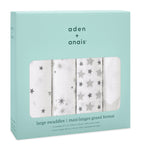 Aden & Anais baby swaddle Twinkle Swaddles set of 4, imported from the UK