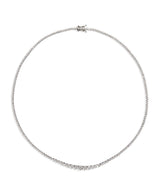 Harrods Harrods White Gold and Diamond Graduated Tennis Necklace (7.50ct)- Buy online at McGrocer