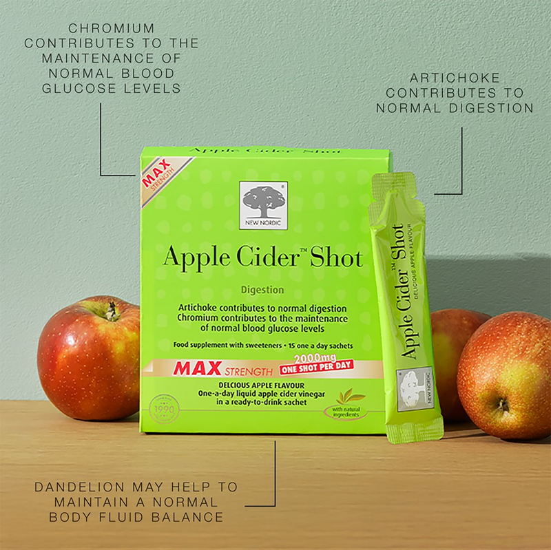 New Nordic apple cider shot 2000mg 15 sachets, imported from the UK