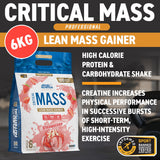 Applied Nutrition Critical Mass Professional Lean Mass Gainer Strawberry 2.4kg (16 Servings) - 999299