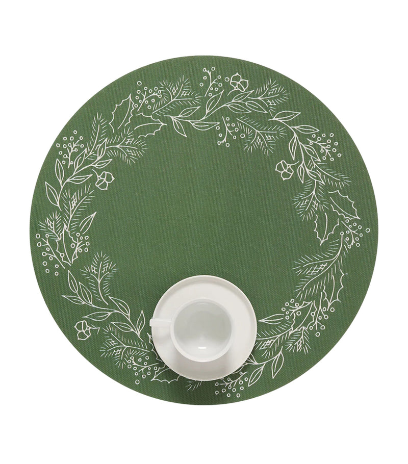 Chilewich x Martha Stewart wreath placemat 38cm - British product