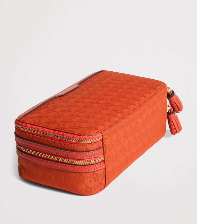 Anya Hindmarch Jacquard Logo Make-Up Pouch - British product