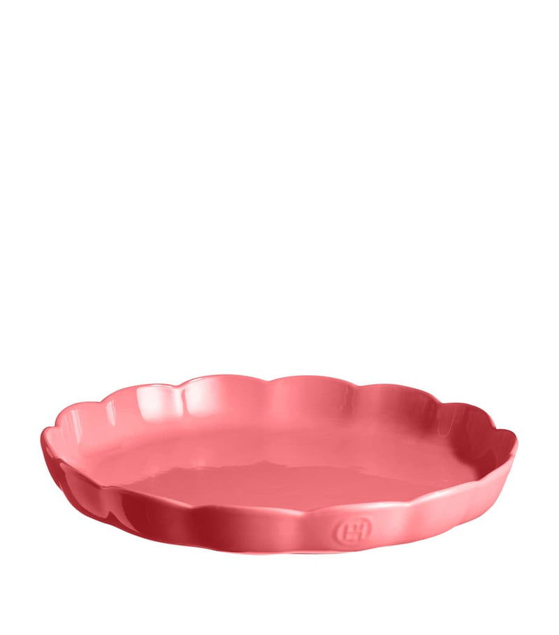 Emile Henry ceramic Madeleine tart dish 31cm, imported from the UK