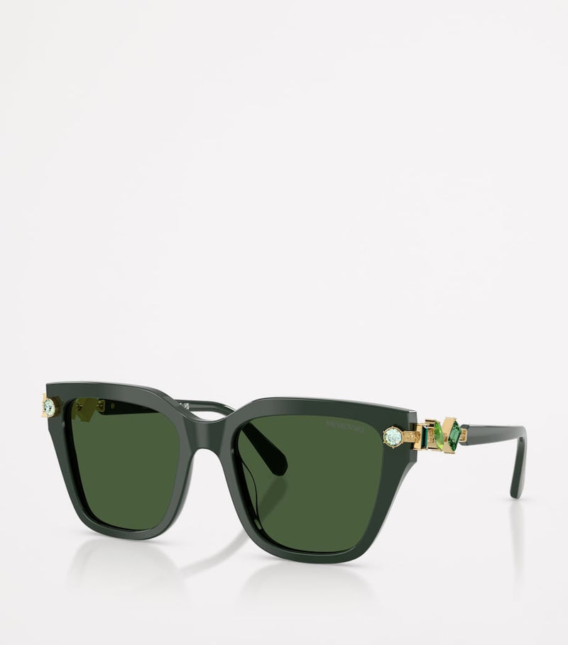Swarovski acetate oversized SK6041 sunglasses, imported from the UK