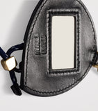 Miu Miu leather baseball cap keyring, imported from the UK
