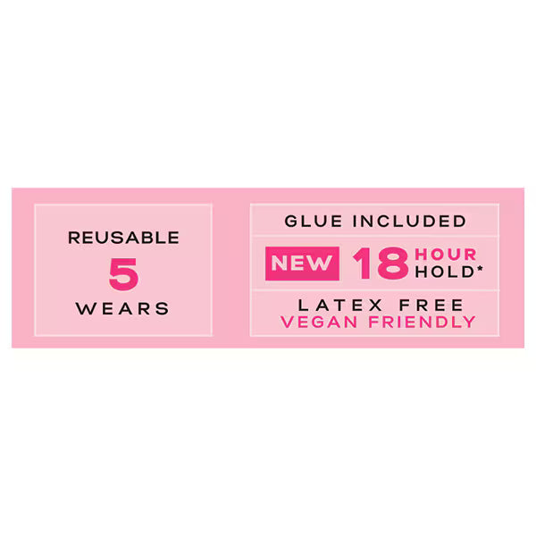 3/4 Length No.015 False Eyelashes with Glue, UK version