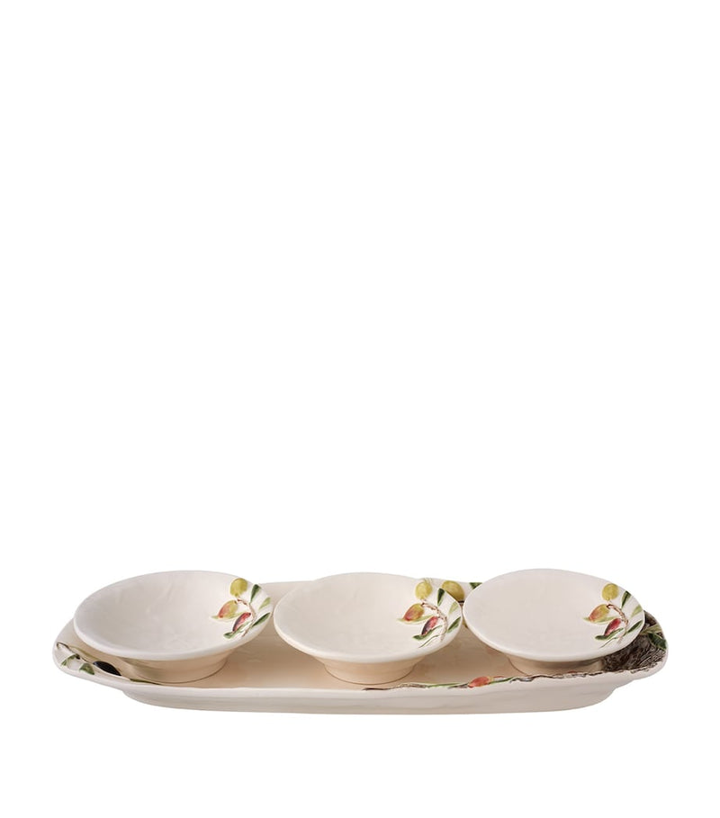 Bordallo Pinheiro x Esporão Olival platter and bowl set - British product