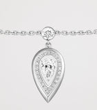 Messika Fiery white gold and diamond ankle bracelet 0.26ct, UK version