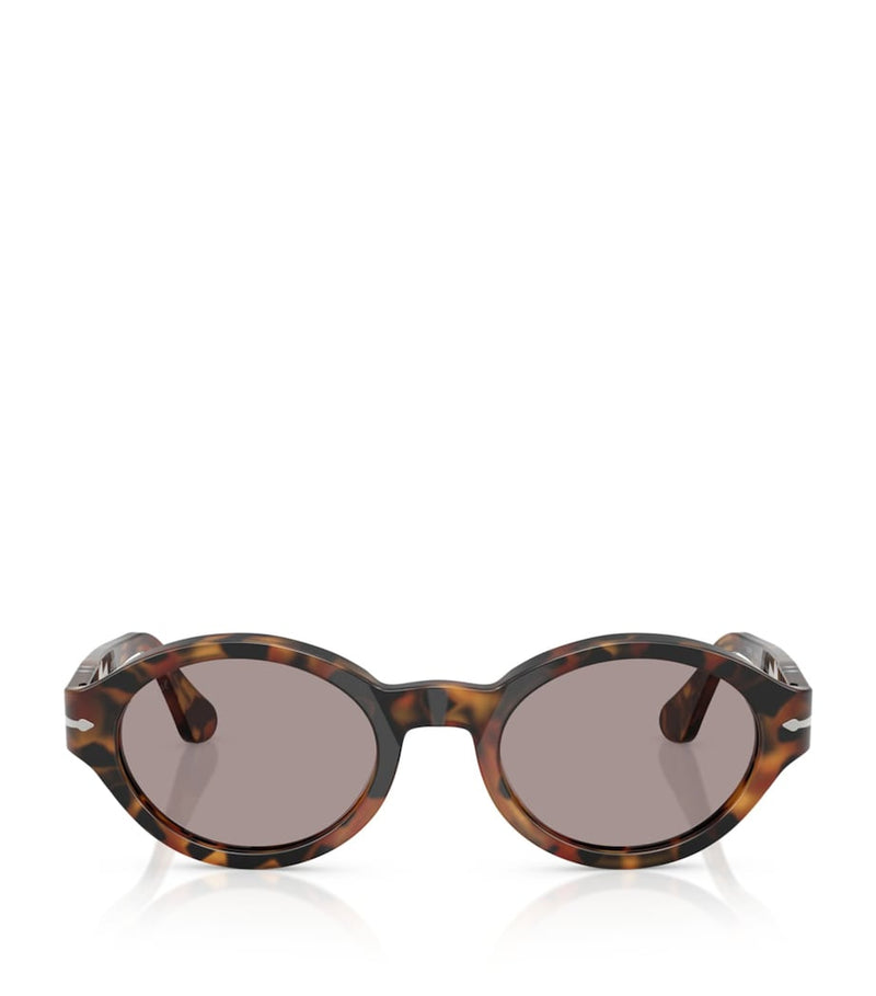 Persol Loris Oval acetate tortoiseshell sunglasses, UK version