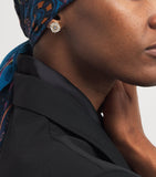 Suzanne Kalan diamond and sapphire flower earrings (British brand)