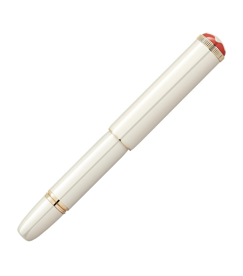 Montblanc small heritage fountain pen in red and black, imported from the UK