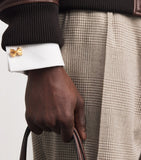 Babette Wasserman gold-plated farfalle cufflinks, UK version