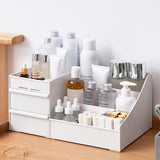 Livingandhome Makeup Storage Box Small White 25cm, UK version