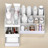 Livingandhome Makeup Storage Box Small White 25cm, UK version