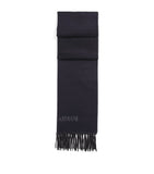 Giorgio Armani silk-cashmere fringe scarf 184cm x 40cm, UK version