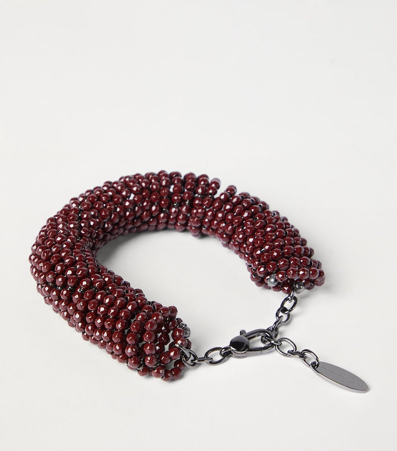 Brunello Cucinelli beaded bracelet sterling silver (British brand)
