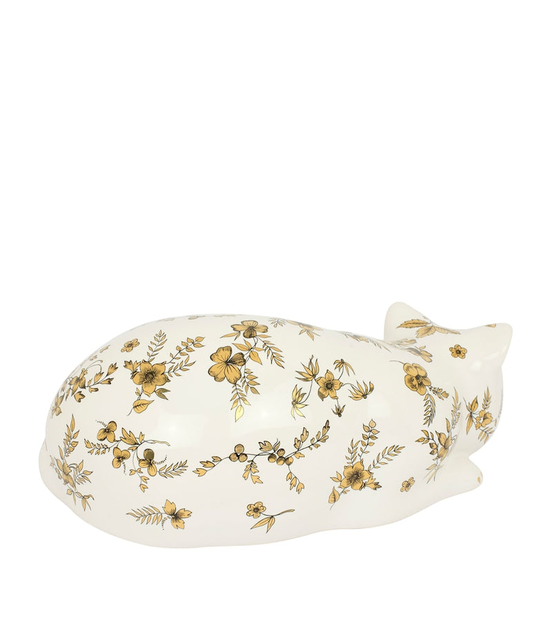 Fornasetti ceramic cat ornament Fiorato, imported from the UK