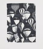 Aspinal of London merino wool scarf with balloon print, imported from the UK