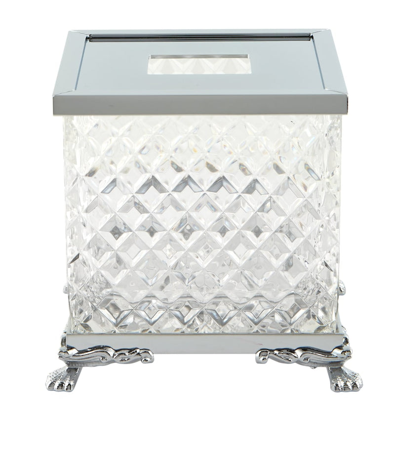 Zodiac crystal tissue box with lion feet (British brand)