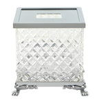 Zodiac crystal tissue box with lion feet (British brand)