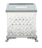 Zodiac crystal tissue box with lion feet (British brand)