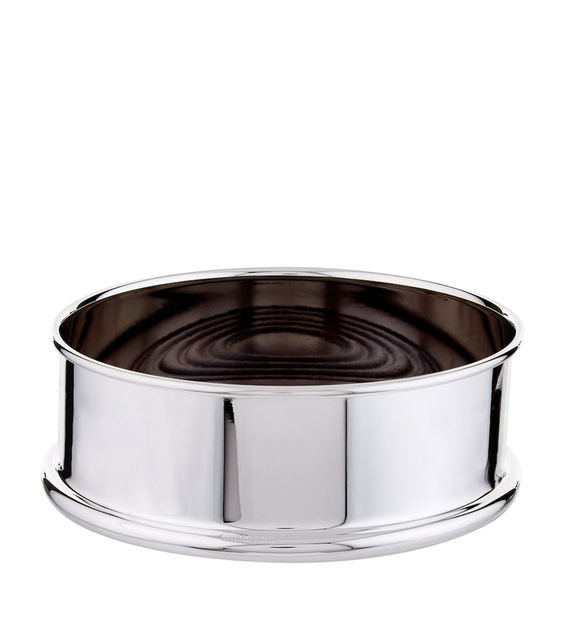 Greggio silver plated Georgian bottle coaster, UK version