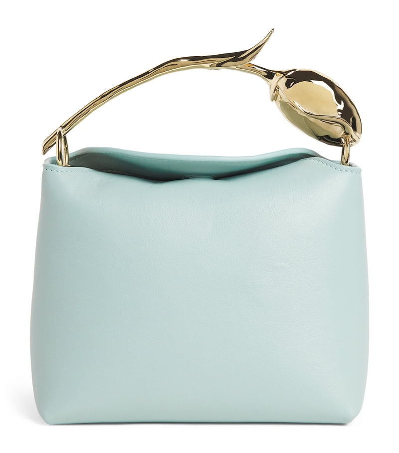 Erdem Bloom mini leather top-handle handbag - British product