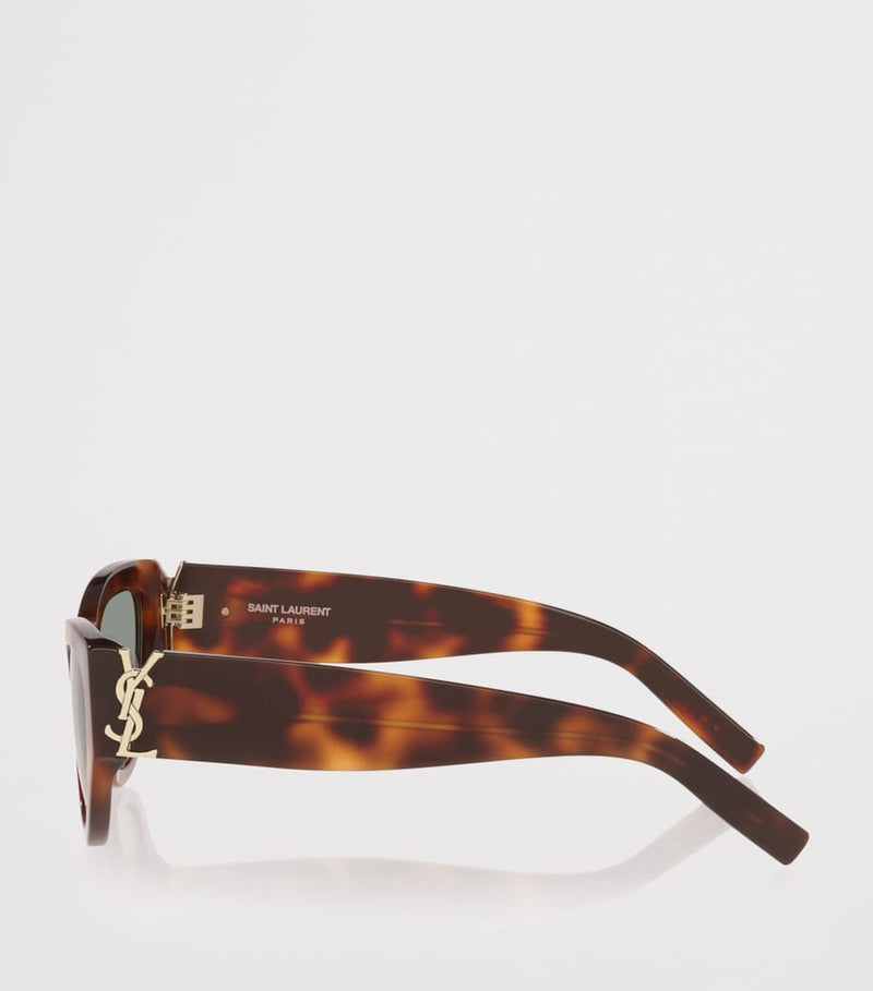 Saint Laurent cat eye sunglasses Havana tortoiseshell acetate (British brand)