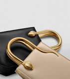Bvlgari mini leather serpentine tote bag, imported from the UK
