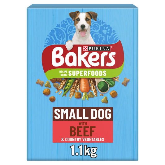 Bakers Small Dry Dog Food Beef and Veg GOODS ASDA   