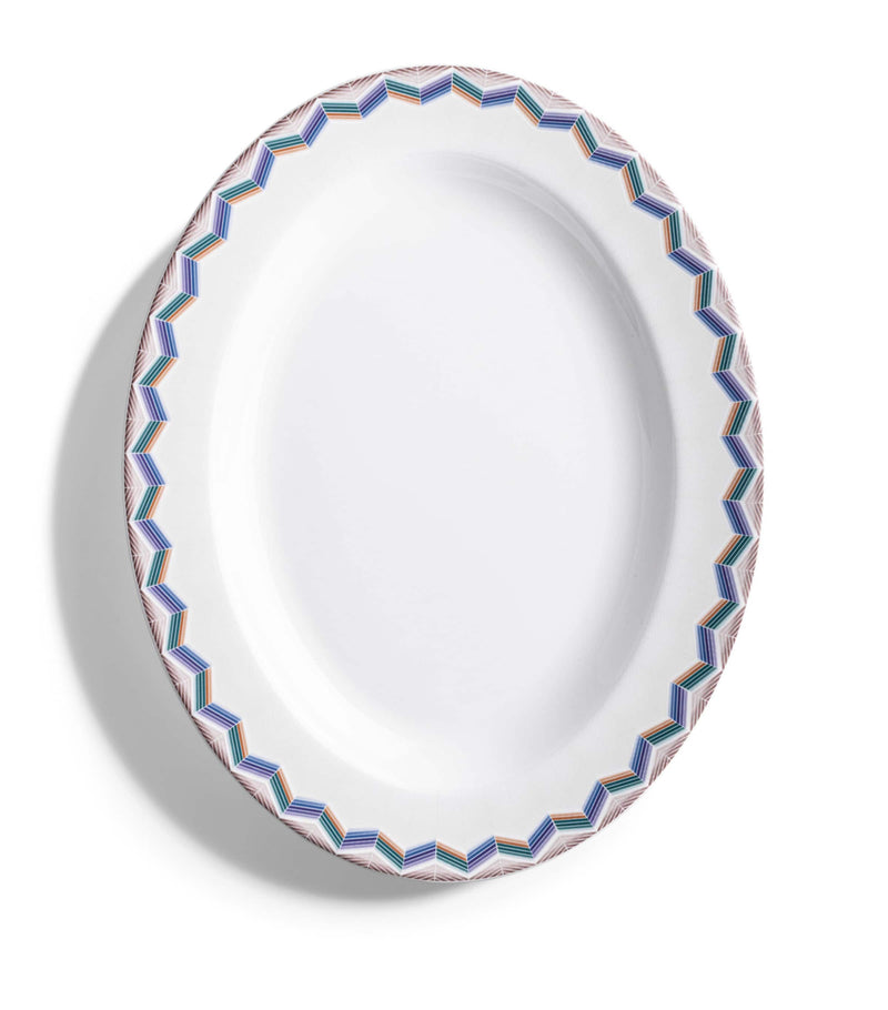 Missoni Home Zigzag Jarris 148 oval plate 36cm, imported from the UK
