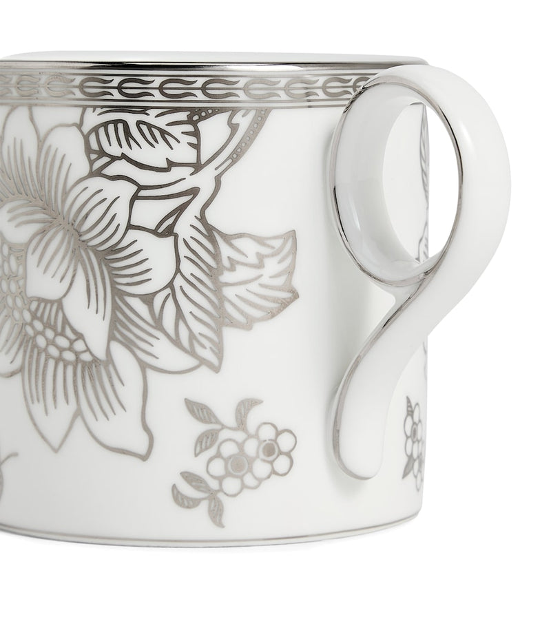 Wedgwood Silver Tonquin bone china mug (British brand)