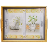 Wooden Lap Tray with Cushion (Herb Garden) GOODS Superdrug