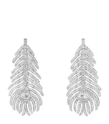 Harrods Boucheron Plume de Paon Medium White Gold and Diamond Earrings- Buy online at McGrocer