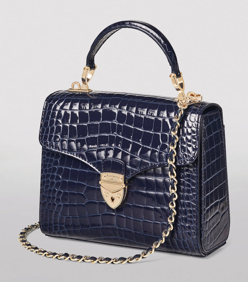 Aspinal of London Midi Mayfair top-handle bag Italian leather, imported from the UK